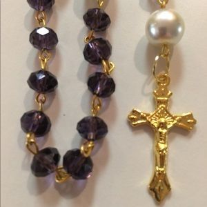 Beautiful purple rosary